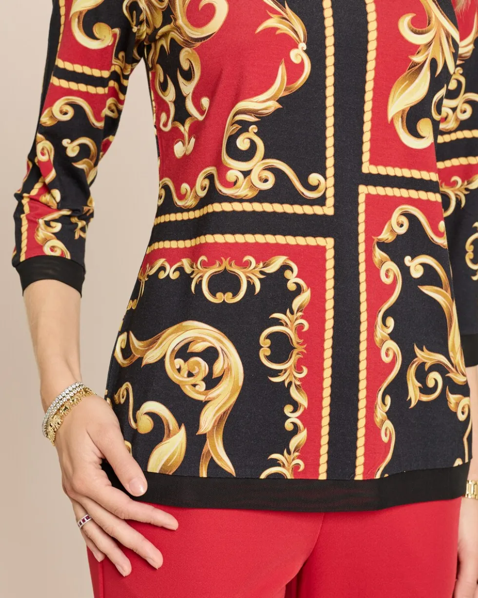 Shirt mit Ornamentprint