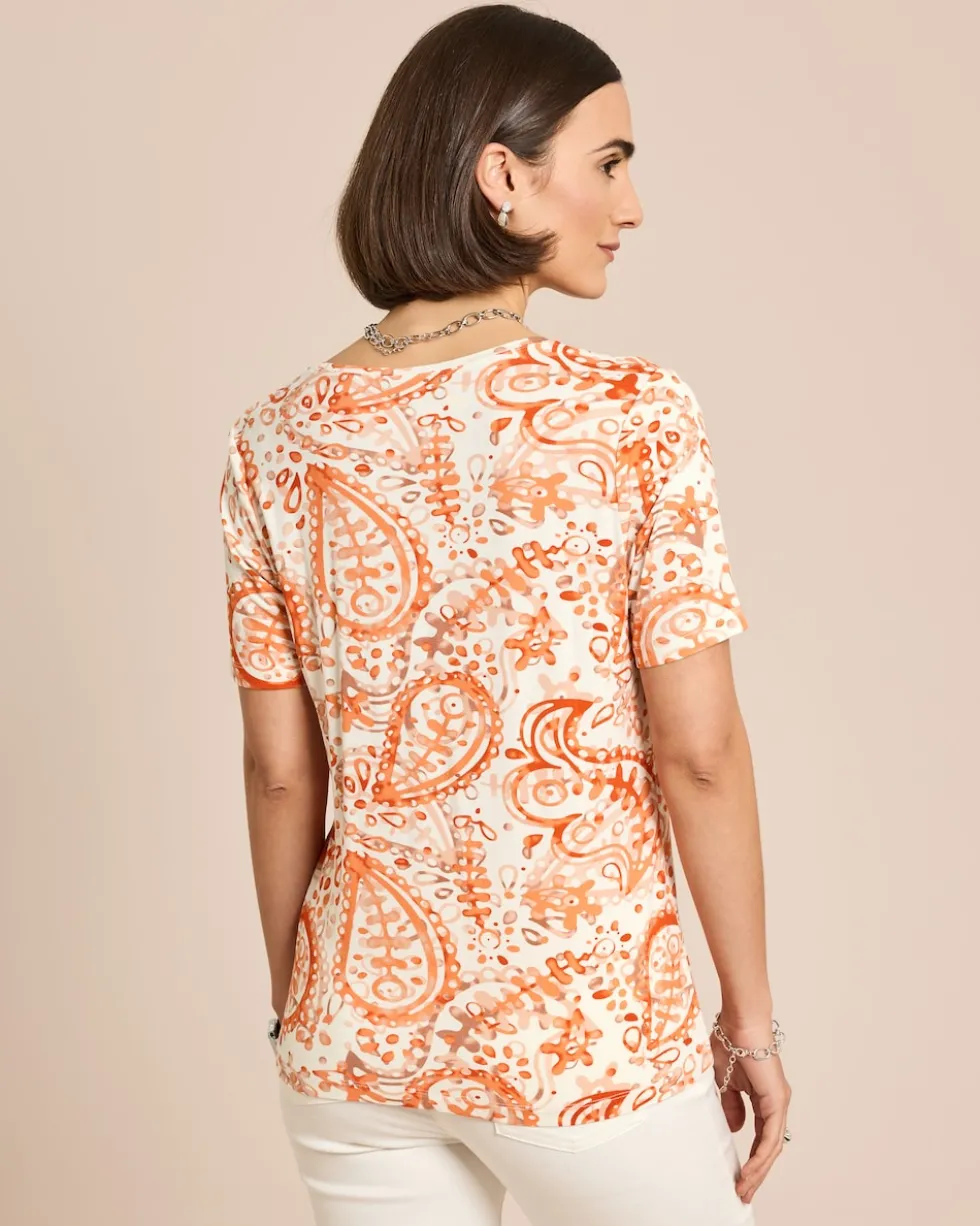Shirt mit Paisley Druck