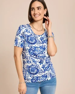 Shirt mit Paisley Druck