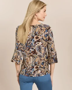 Shirt mit Paisley-Druck und Rundhals