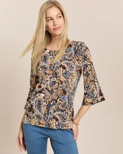 Shirt mit Paisley-Druck und Rundhals