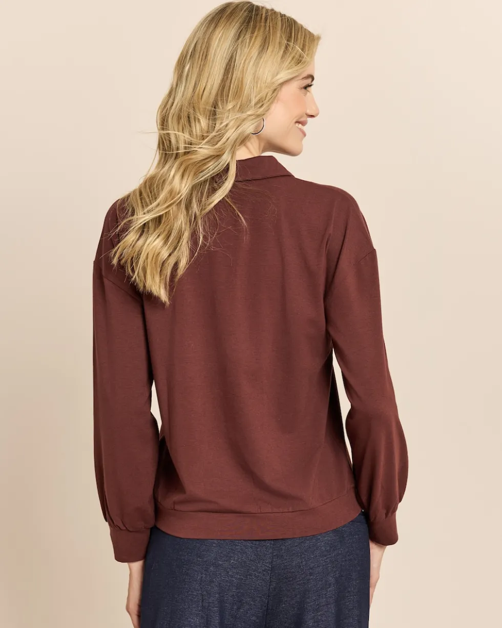 Shirt mit Polokragen