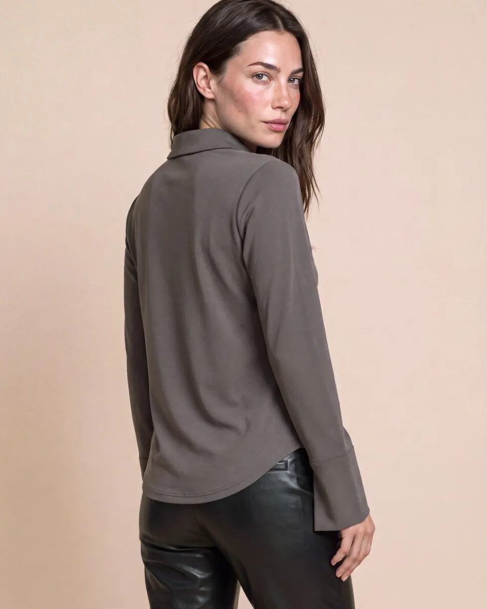 Shirt mit Polokragen