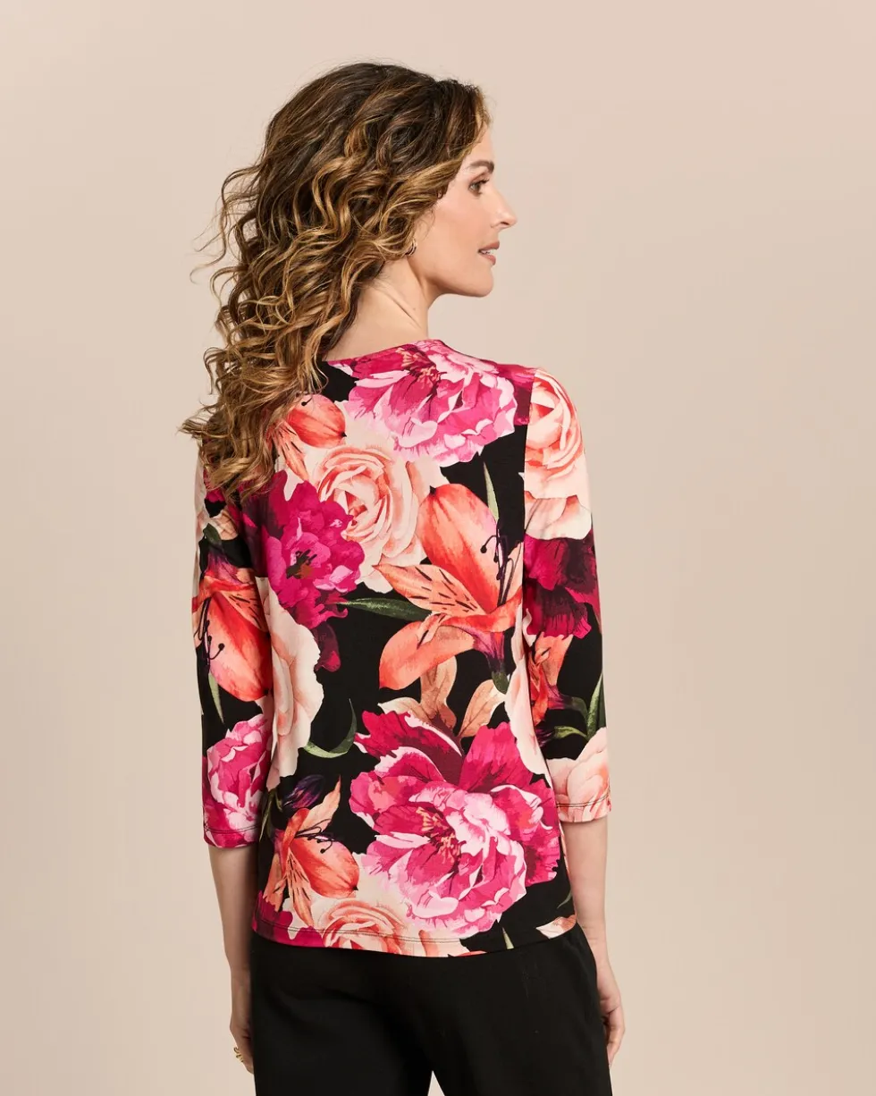 Shirt mit Rosendruck
