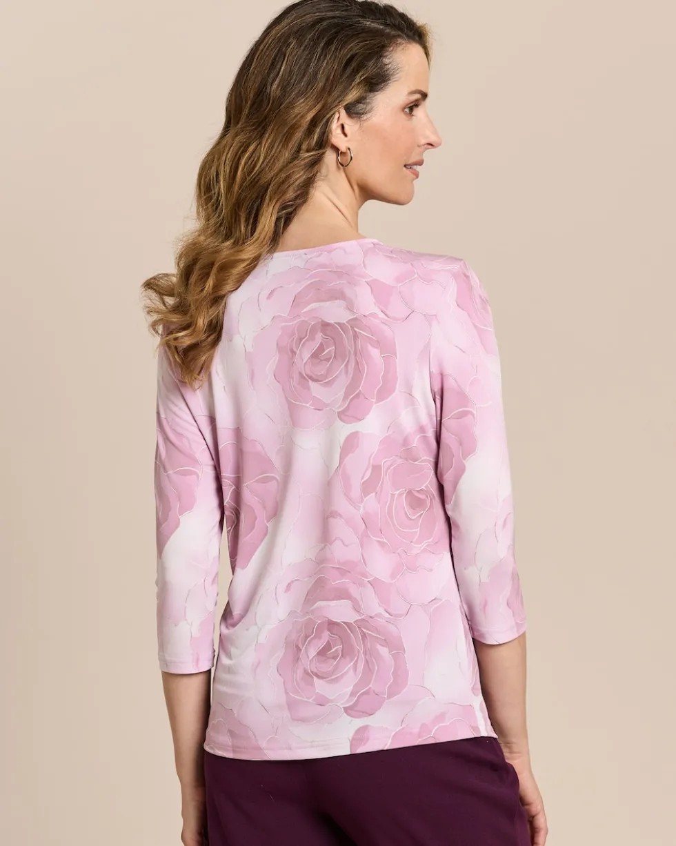 Shirt mit Rosendruck