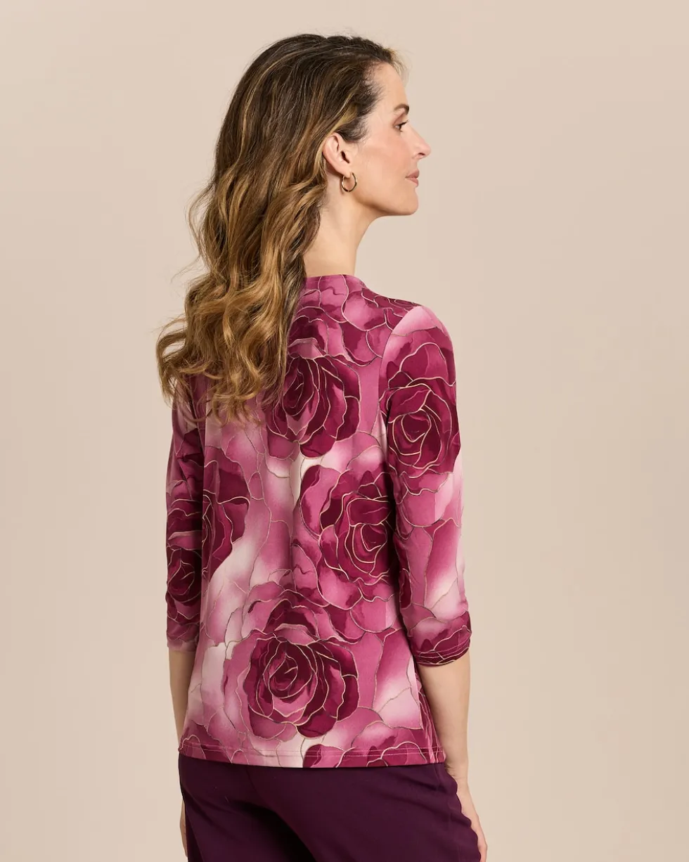 Shirt mit Rosendruck