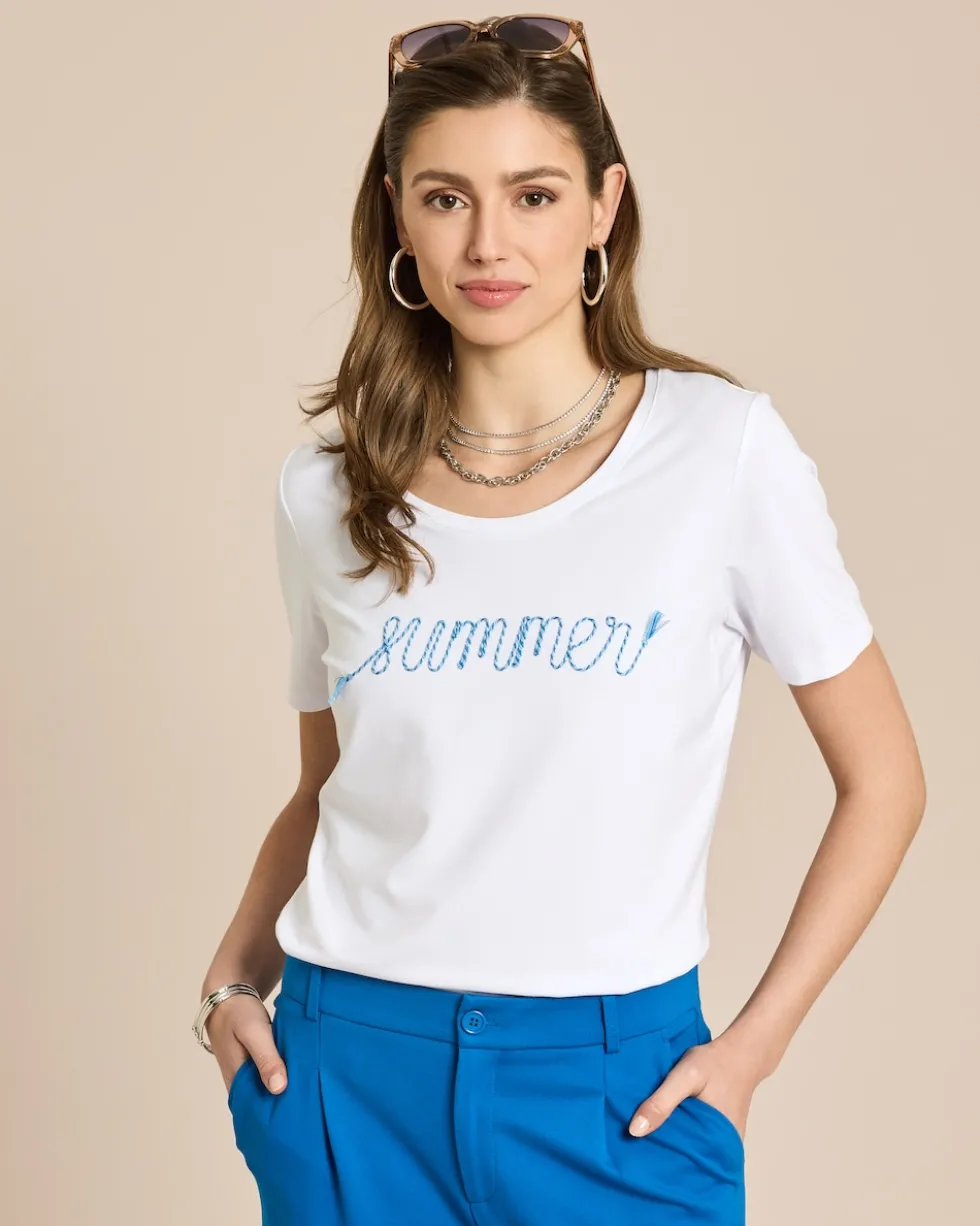 Shirt mit Stickerei