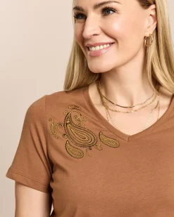 Shirt mit Stickerei