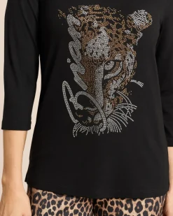 Shirt mit Strassmotiv