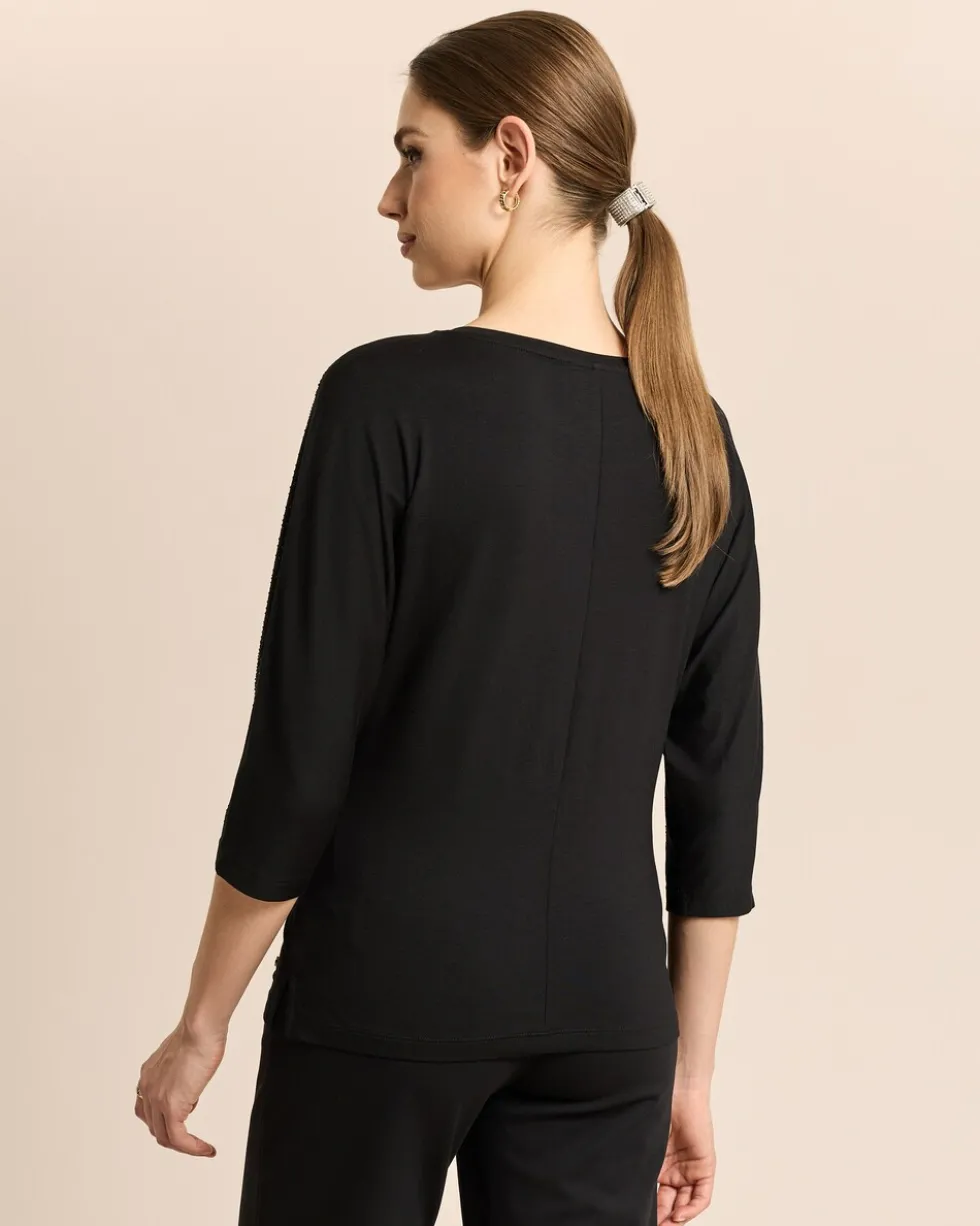 Shirt mit Strassverzierung