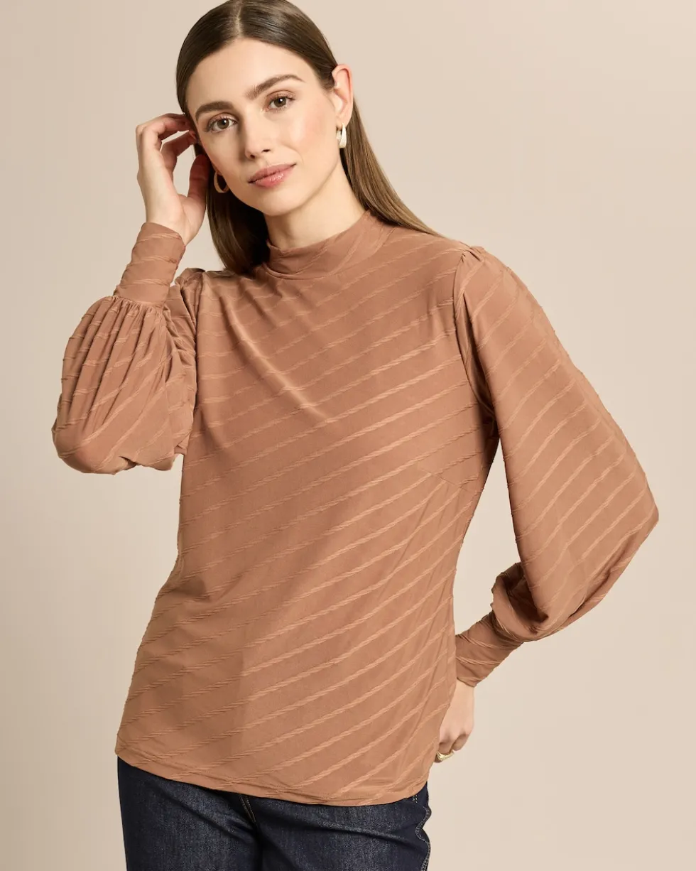 Shirt mit tonalem Jacquard
