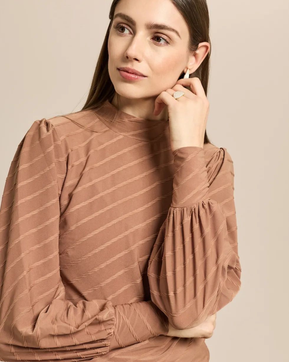 Shirt mit tonalem Jacquard