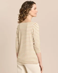 Shirt mit U-Boot-Ausschnitt
