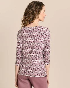 Shirt mit U-Boot-Ausschnitt