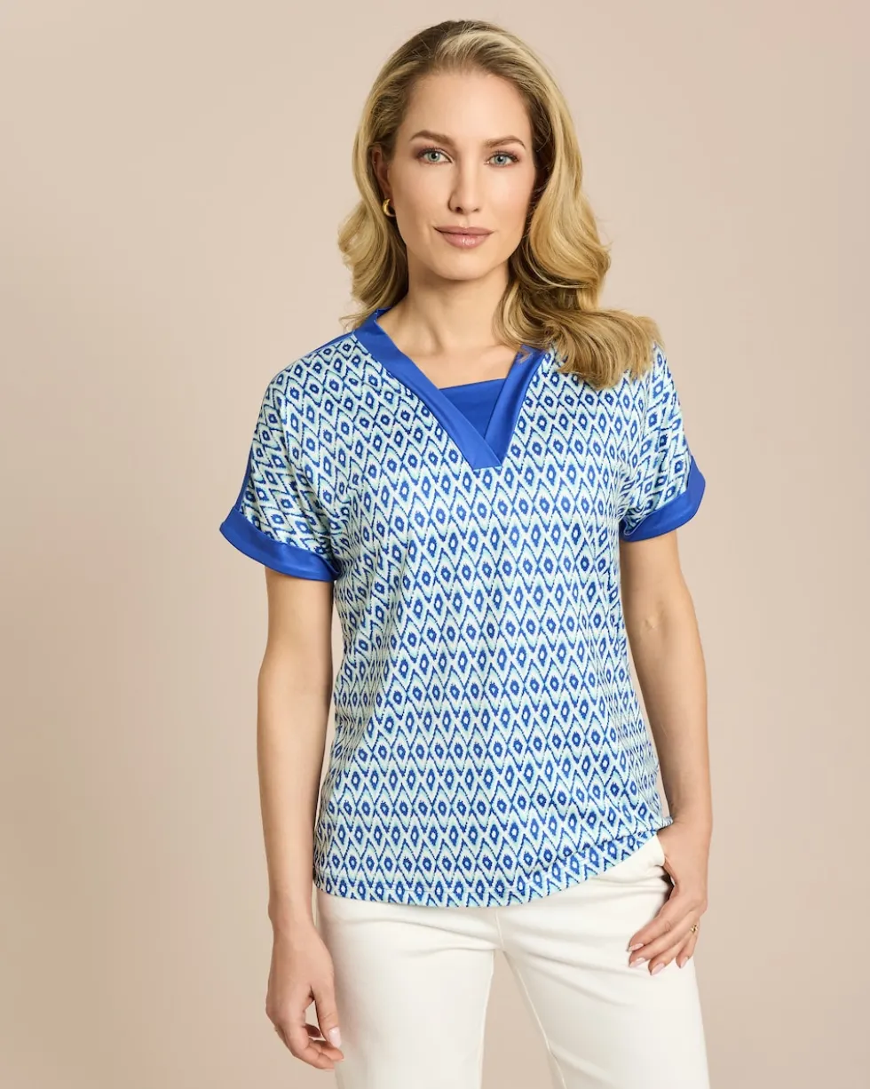Shirt mit V-Ausschnitt