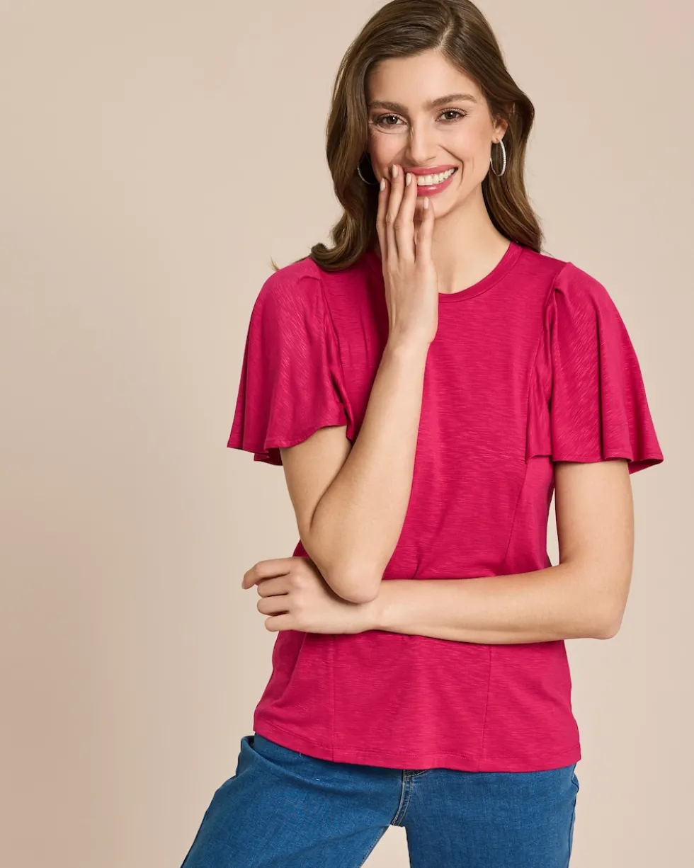 Shirt mit Volantarm