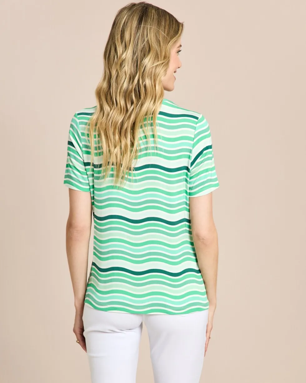Shirt mit Wellen-Druck