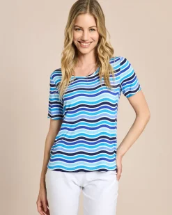 Shirt mit Wellen-Druck