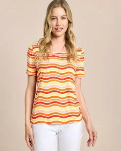 Shirt mit Wellen-Druck
