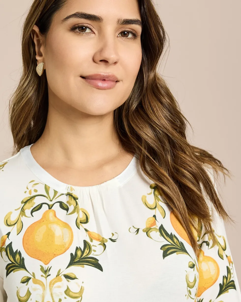 Shirt mit Zitronenprint