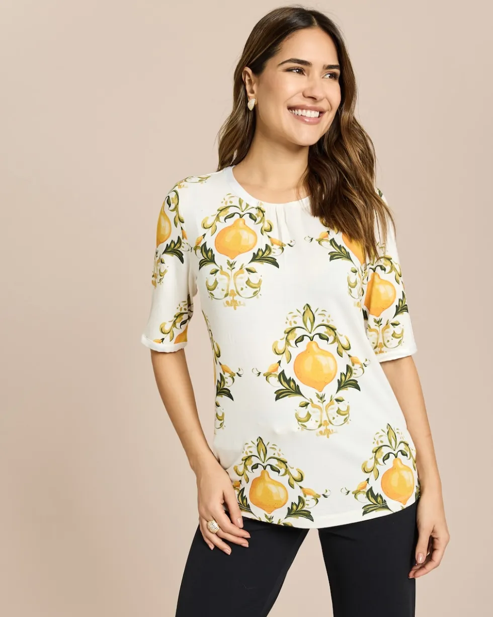 Shirt mit Zitronenprint