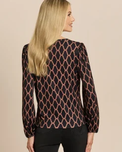 Shirt mit zweifarbigem Druck