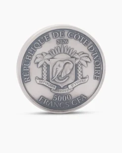 Silbermünze de Greef Löwe 10. Jubiläum 2026