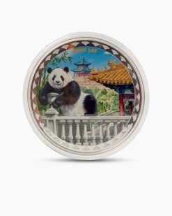 Silbermünze Panda Fan Coin Meng Lan 2025