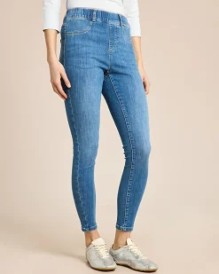 Skinny-Jeans mit Rundumdehnbund