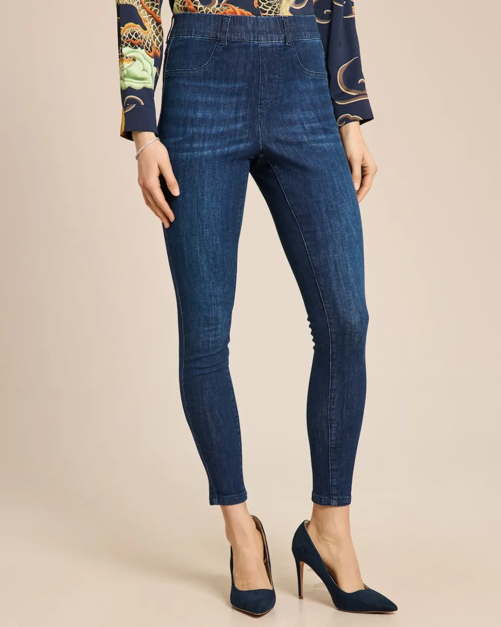 Skinny-Jeans mit Rundumdehnbund