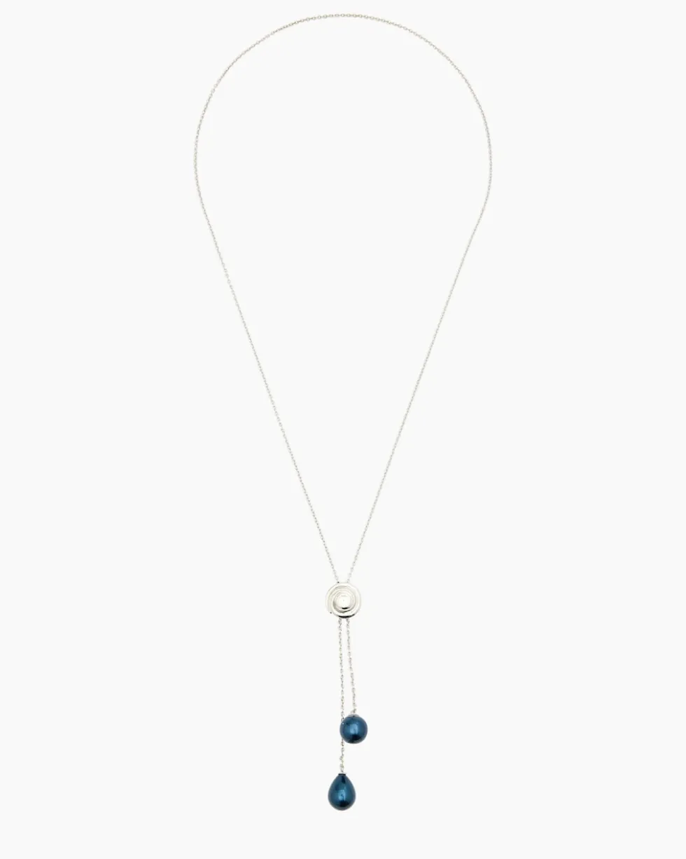 Slider-Collier mit MK-Perlen 12 & 12 x 15 mm