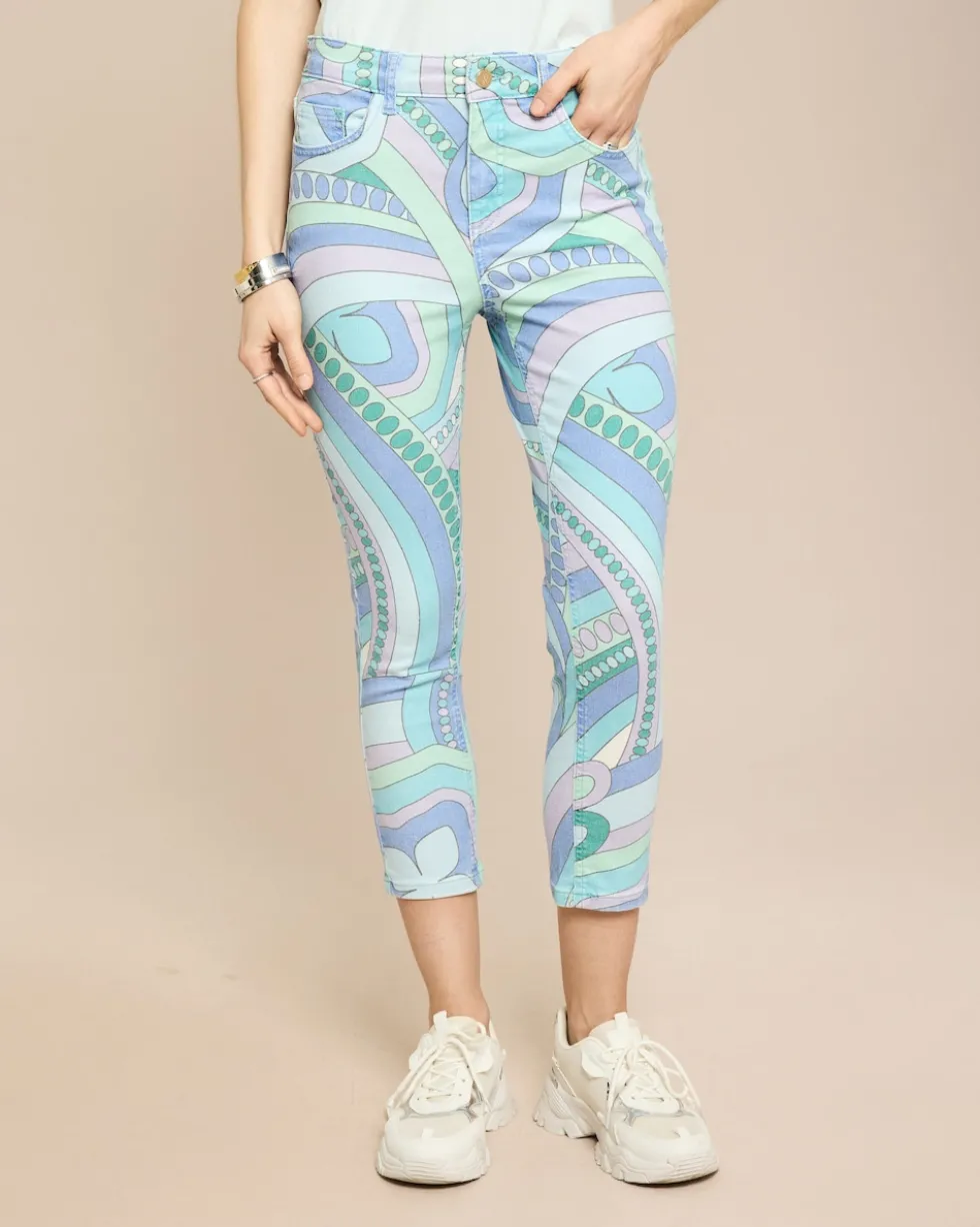 Slim Fit Jeans bedruckt