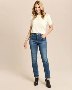 Slim Fit Jeans mit Dekoration