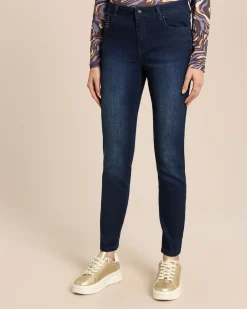 Slim Fit Jeans mit Stickerei