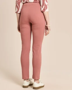 Slim Fit Schlupfhose Helga mit Jacquard-Struktur