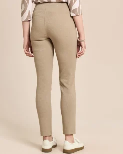 Slim Fit Schlupfhose Helga mit Jacquard-Struktur