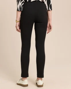 Slim Fit Schlupfhose Helga mit Jacquard-Struktur