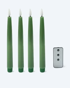 Stabkerzen mit LED-Draht, 4tlg.