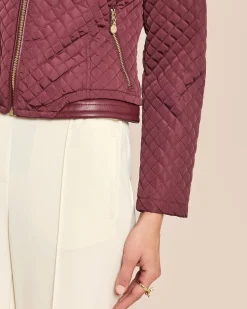 Steppjacke im Bikerstil