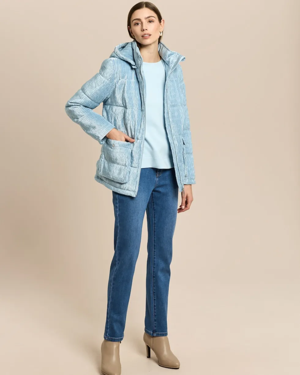Steppjacke in Plissee-Optik
