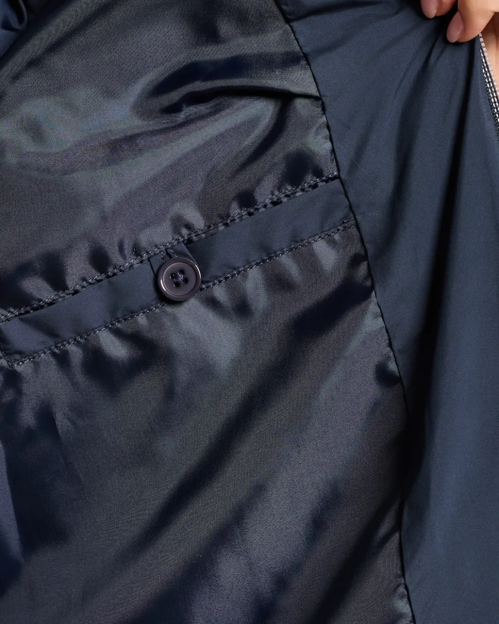 Steppjacke mit abnehmbarem Webpelz