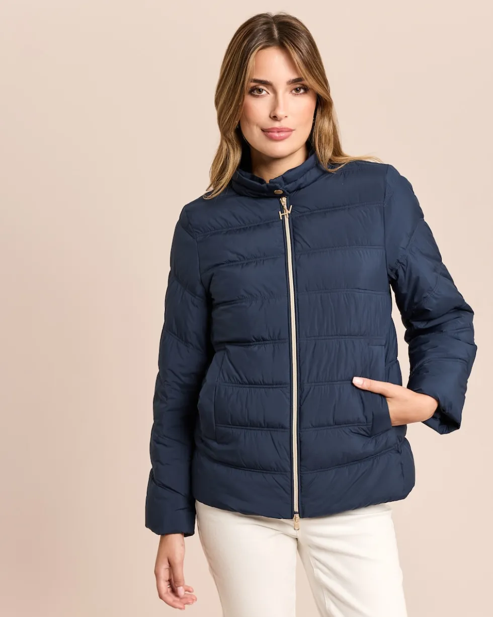 Steppjacke mit abnehmbarem Webpelz