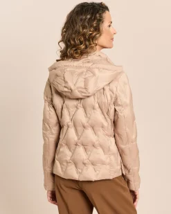 Steppjacke mit abnehmbarer Kapuze