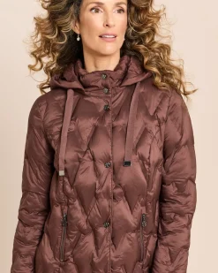 Steppjacke mit abnehmbarer Kapuze