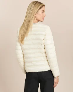 Steppjacke mit Dekoverzierung
