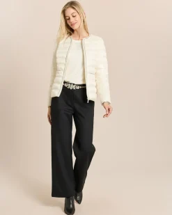 Steppjacke mit Dekoverzierung