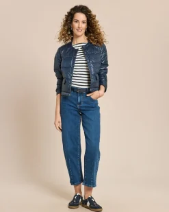Steppjacke mit Druckknöpfen