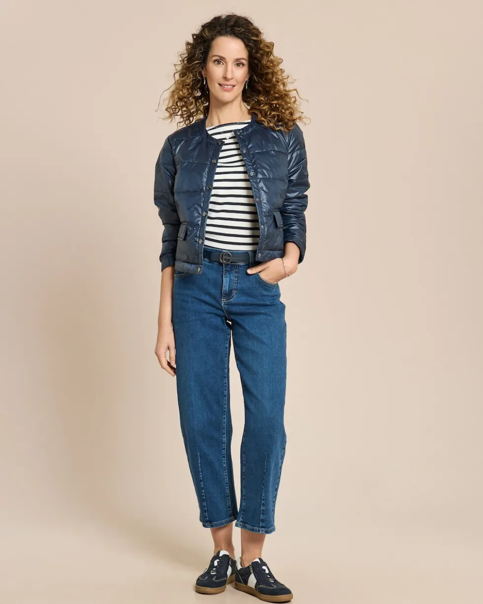 Steppjacke mit Druckknöpfen