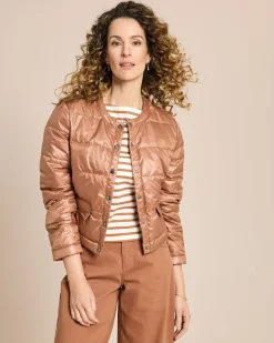 Steppjacke mit Druckknöpfen