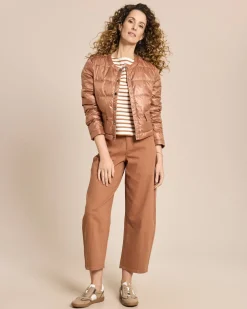 Steppjacke mit Druckknöpfen